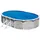SUMMER FUN Stahlwandpool oval 610 x 375 x 120 cm Steinoptik