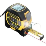 GABRIELLE 3-in-1-Laser-Entfernungsmesser, Maßband mit 60 m (169 Fuß) Laser und 5 m Band, Laser-Messwerkzeug, HD-LCD