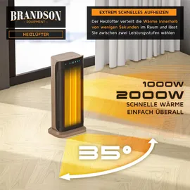 Brandson Heizlüfter 2000 W Gold