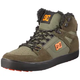 DC Shoes Pure High-Top Herren Weite E Grün/Orange 40,5