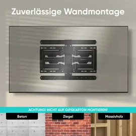 ONKRON Wandhalterung für 32-90 Zoll bis 50 kg, Schwarz