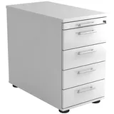 Hammerbacher Gradeo Standcontainer 42,8 x 80,0 x 72,0 - 76,0 cm weiß