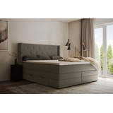 Places of Style Boxspringbett »Elegance«, grau & 48405015-0 Struktur,