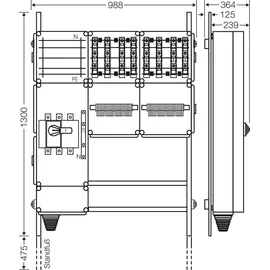 Hensel Ladeverteiler Mi EV (22 kW) 1,3 m