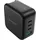 CHOETECH GaN-Netzladegerät mit US-, EU-, UK- und AU-Adapter 70W in Schwarz