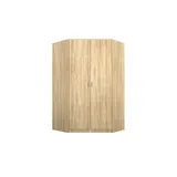 Sconto Eckschrank Case 117 x 197 x 117 cm Braun