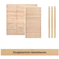 BM Massivholz Sichtschutzzaunpfosten 180 x 180 cm beige Massivholz 3 St.