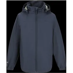 Outdoorjacke ZIGZAG "Orkan", Kinder, Gr. 140, blau (dunkelblau), 100% Polyester, unifarben, sportlich, ohne Ausschnitt, Jacken, mit 10.000 mm Wassersäule