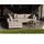 Woood Gartenecksofa Sicilie - Aluminium & Outdoor-Stoff Taupe, Links