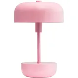 Dyberg Larsen LED-Akku-Tischleuchte Haipot rosa, dimmbar