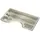 ich-zapfe Tropfblech Abtropfschale 400 x 220 x 20 mm Farbe Silber