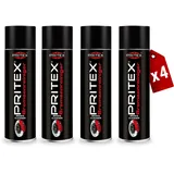 PRITEX – Bremsenreiniger Spray 4 x 500 ml – Auto Teilereiniger zur Entfettung von Bremsen, Kupplungen, Motor- & Maschinenteilen – rückstandsfrei & umweltneutral