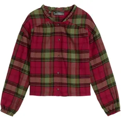 bonprix Mädchen Flanell-Bluse, rot, 128/134, Flanell