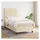 vidaXL Boxspringbett 90 x 200 cm Creme
