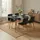 Relaxdays Esstisch 110 x 75 x 110 cm schwarz/bronze
