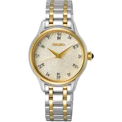 Seiko SRZ550P1 Damenuhr Bicolor mit Diamanten