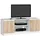 Akord TV-Lowboard 140 x 55 x 40 cm Weiß/Sonoma-Eiche Holz