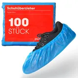 purahelp Schuhüberzieher Einweg (100 Stück) - Praktische CPE Überzieher für Schuhe (3g) - Robuste Einweg Überschuhe für Hygiene und Schutz - Perfekt für Haushalt, Klinik, Labor und Handwerk