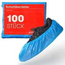 purahelp Schuhüberzieher Einweg (100 Stück) - Praktische CPE Überzieher für Schuhe (3g) - Robuste Einweg Überschuhe für Hygiene und Schutz - Perfekt für Haushalt, Klinik, Labor und Handwerk
