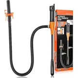 Elektrische Flüssigkeitstransferpumpe 2.4 GPM, Aquarium Pumpe Benzin und Dieselpumpe für Kanister pumpe, Umfüllpumpe für Öl, Wasser, Kraftstoff, Tragbare mit Schlauch und Siphonfunktion benzinpumpe