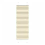 vidaXL Plissee Creme 45x150 cm Stoffbreite 44,4 cm Polyester