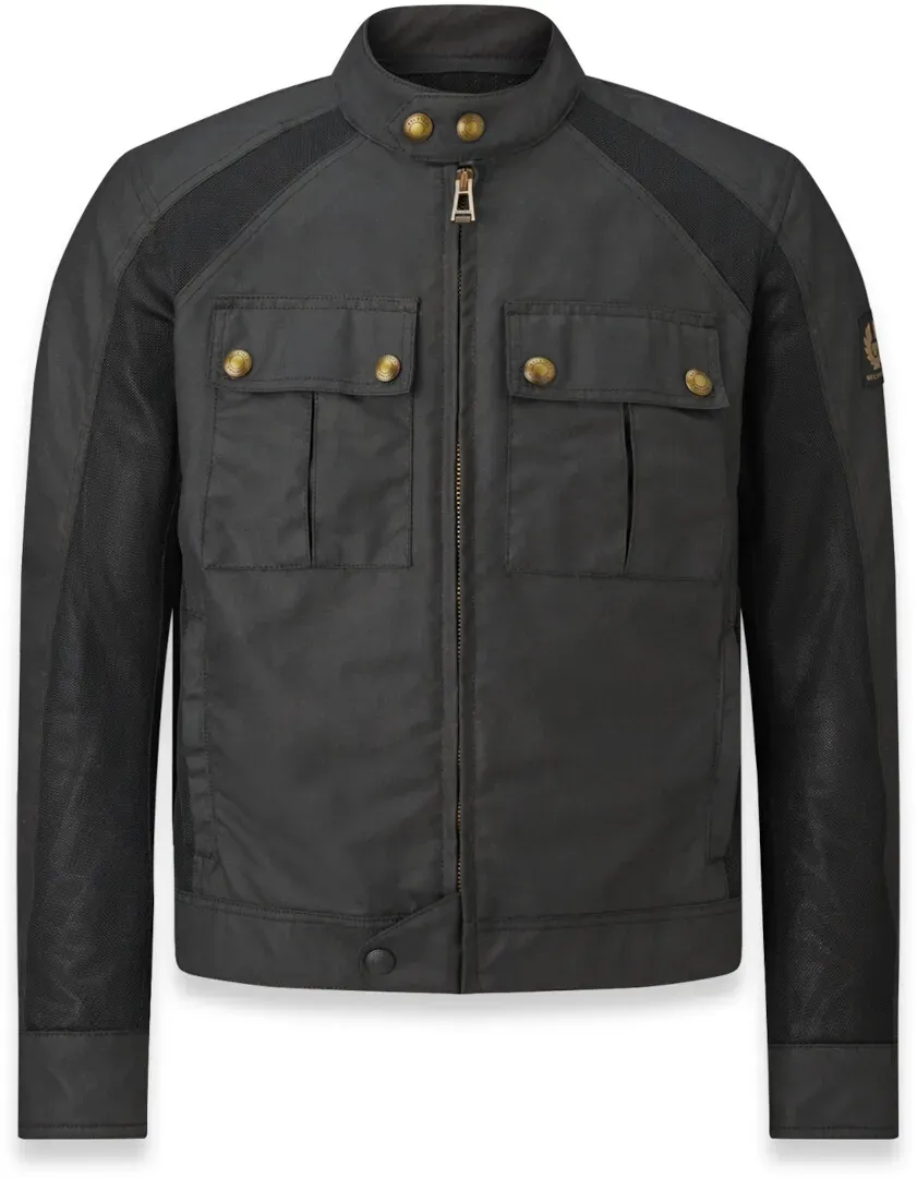 Belstaff Temple Motorfiets Wax Jas, zwart, M Voorman