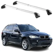 Aurilis Dachträger Gepäckträger für BMW X5 E70 E53 1999-2013 5 türige Alu Silber 2x ABE