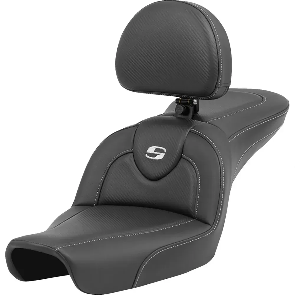 Saddlemen RoadsofaTM Harley Davidson Fxd 1340 Dyna Super Glide 1996-2003 896-04-185br Motorradsitz - Black - One Size