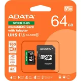 A-Data ADATA 64GB microSDXC UHS-I U3, V30, Adapter