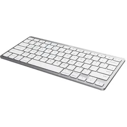 Trust Kompakte drahtlose Bluetooth-Tastatur 24654 Silber