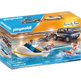 Playmobil Family Fun - Pick-Up mit Speedboot