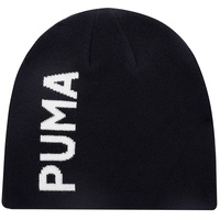 Puma Unisex Classic Cuffless Beanie Hat, Marineblau/Weiß, Einheitsgröße EU