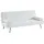 vente-unique Schlafsofa Kunstleder 2-Sitzer Schwarz