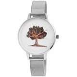 Excellanc Damen-Uhr Baum Milanaisearmband Edelstahl Quarz Analog 1300026