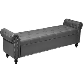 Vevor Sitzbank Ottomane Grau 46 x 166 x 56 cm