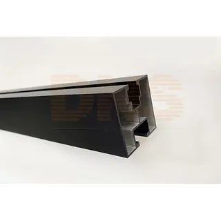 Montageschiene Komfort Alu 40x40 (1,6mm) 3,6m Schwarz- 2% Rabatt bei Vorkasse - 0% MwSt. (gem. § 12 Abs. 3 UStG)