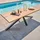 Oviala Gartentisch 240 x 95 x 75 cm Braun/Grau
