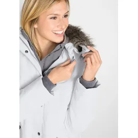 bonprix Winterjacke BONPRIX "Winterjacke in 2-in1 Optik", Damen, Gr. 50, weiß (wollweiß), Web, Obermaterial: 100% Polyester. Futter: 100% Polyester.
