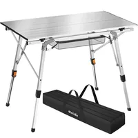 Tectake Campingtisch Tina Silber