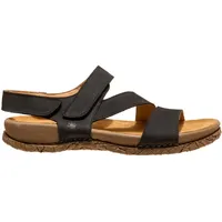 El Naturalista Unisex N5860 Tabernas Flache Sandale, Schwarz, 43