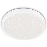 Briloner LED Deckenleuchte Runa Ø 38 cm, Metallrahmen weiß,