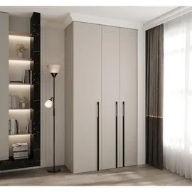 abiks möbel Drehtürenschrank COMO 120 x 245,5 x 50 cm Schwarz