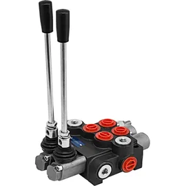 Vevor 2 Spool Hydraulikventil Handhebelventil, 11GPM directional control valve adjustable, 6,3 kg Hydraulische Venti valve adjustable