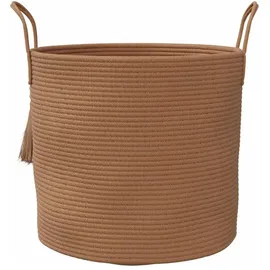 vidaXL Aufbewahrungskorb Braun Ø40 x 35 cm Baumwolle