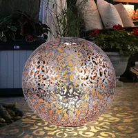 ETC Shop Windlicht Solar Garten Solarleuchte Kugel orientalsichLED Steckleuchte