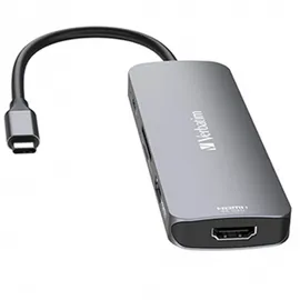 Verbatim USB-C Pro Multiport Hub CMH-08, USB-C 3.0 [Stecker] (32151)