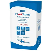 FINK & WALTER GMBH Mullkompressen 7,5 x 7,5 cm unsteril 8-fach