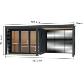 Karibu Angelus inkl. 9 kW Ofen + int. Steuerung