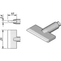Jbc Lötspitze Serie C245 Klingenform, C245913/21,0 mm, angewinkelt