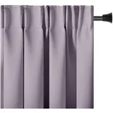 restilo Blackout Vorhang 140x270 cm rosa 1 St. Kräuselband Verdunkelungsvorhang Blickdicht Fensterdekoration Dekoschal Dekorvorhang Blackout